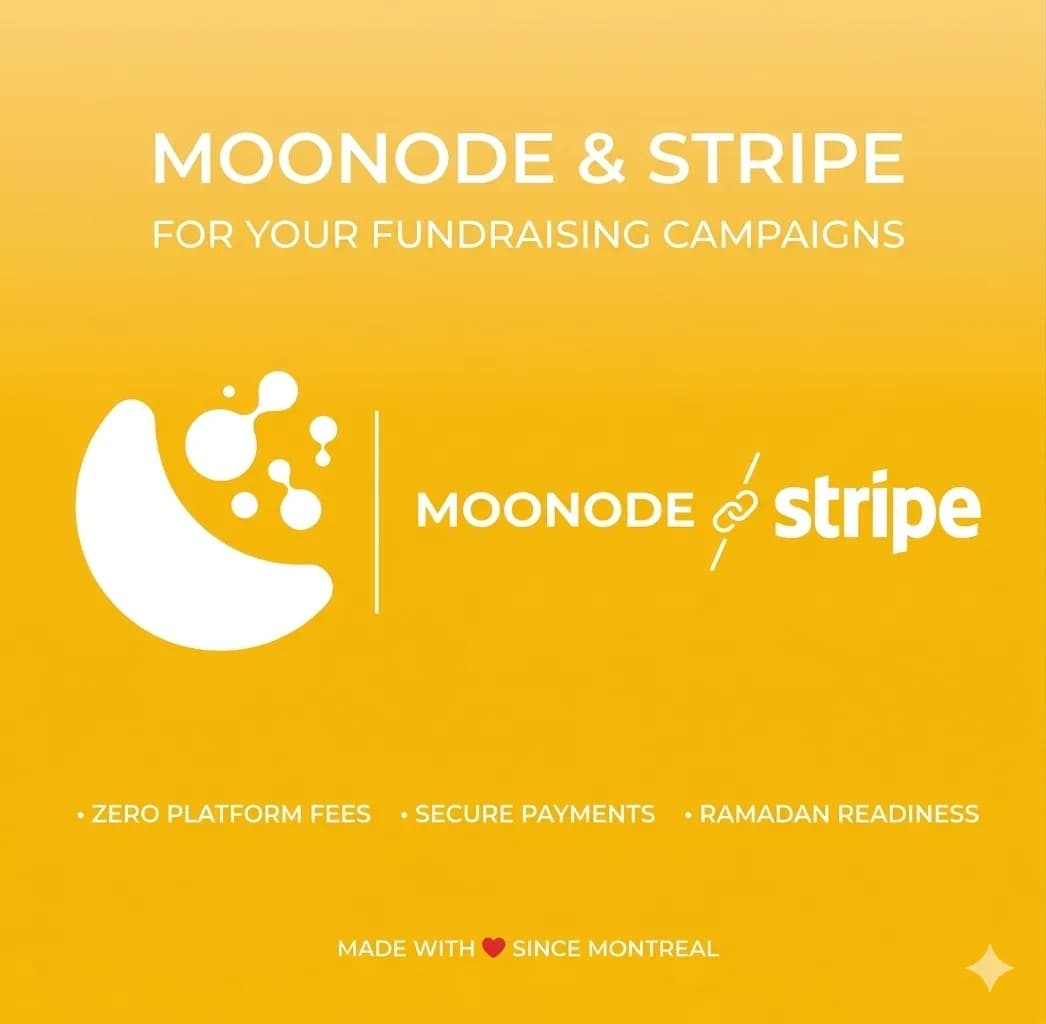 Moonode utilise Stripe pour vos campagnes de collecte de fonds